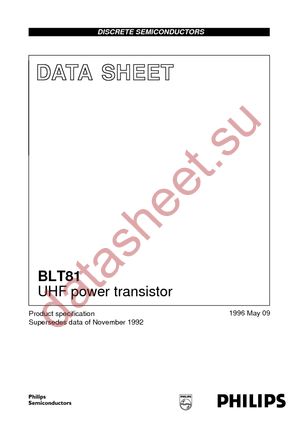 BLT81 T/R datasheet  